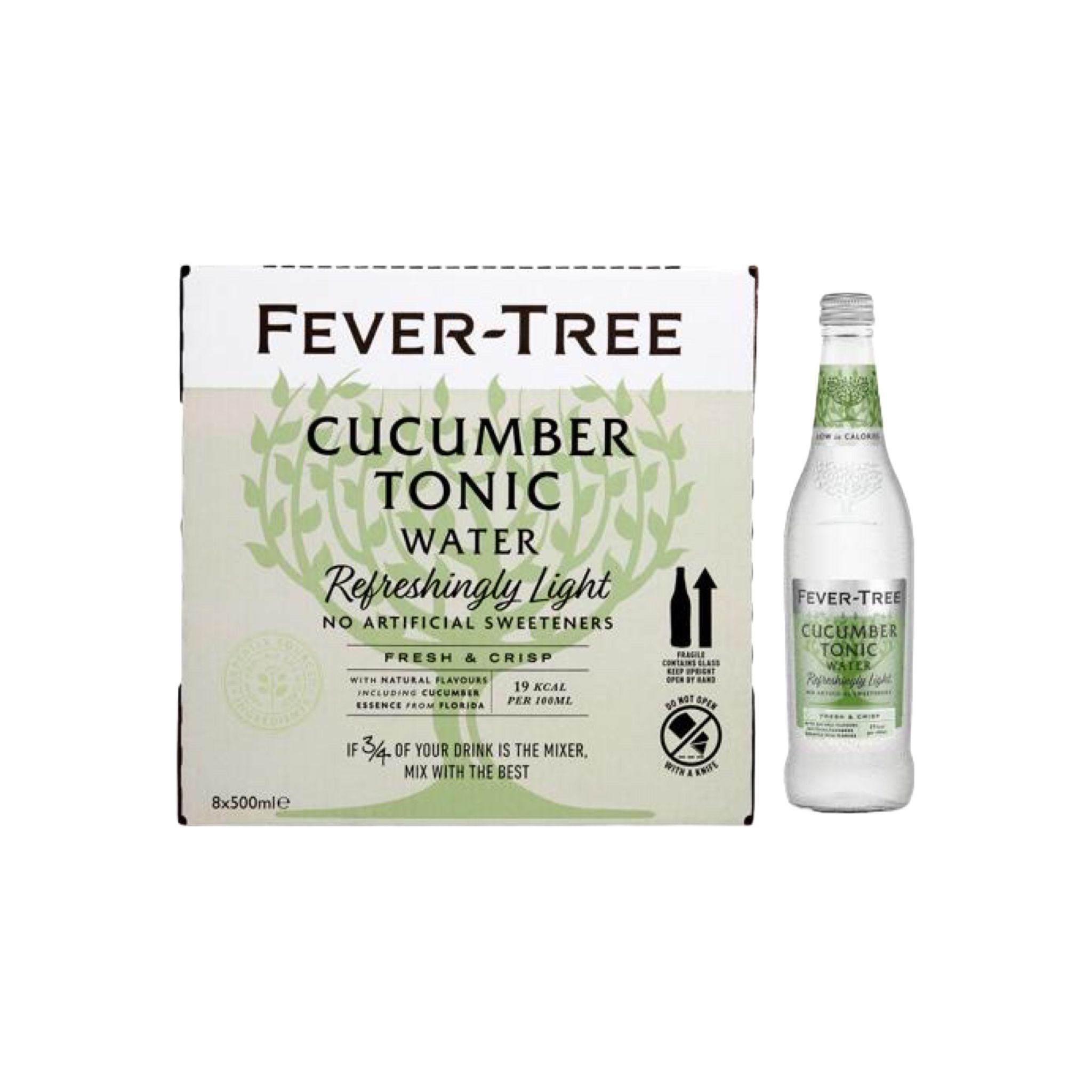 Fever Tree refreshingly light cucumber tonic (500ml x 8 bottles)